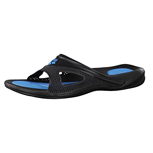 Arena Hydrofit Man Hook, Zapatos de Playa y Piscina Hombre, Negro (Black/Turquoise 083), 45 EU