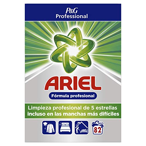 Ariel Detergente en Polvo para Lavadora, Profesional, 5.3 kg, 82 Lavados