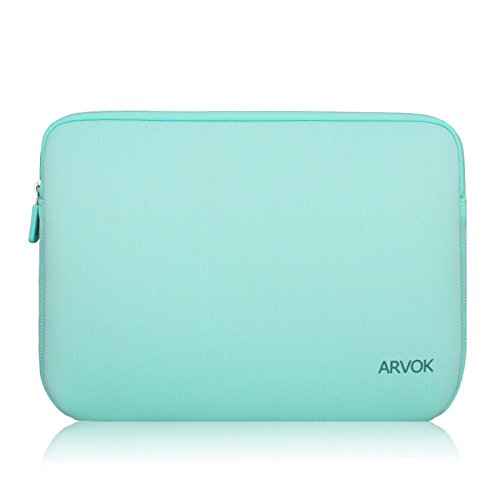 Arvok 15,6 Pulgadas Funda Protectora para Portátiles/Impermeable Ordenador Portátil Caso/Neopreno del Portátil Bolsa para Acer/ASUS/DELL/Fujitsu/Lenovo/HP/Samsung/Sony (Verde Claro)