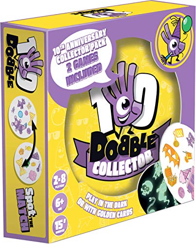 Asmodee Ediciones ASMDOBCO10EN Dobble 10º Aniversario Edición Coleccionista, Colores Mixtos Asmodee Ediciones ASMDOBCO10EN Dobble 10º Aniversario Edición Coleccionista, Colores Mixtos