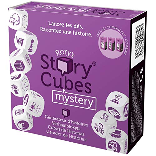 Asmodee Story Cubes: Mystery - Juego de dados multilenguaje, Multicolor (ASMRSC29ML1)