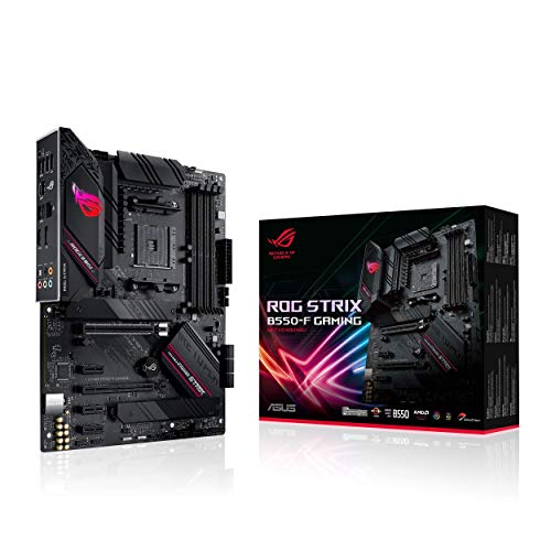 ASUS ROG Strix B550-F Gaming - Placa Base Gaming ATX AMD AM4 con VRM de 14 Fases, PCIe 4.0, Intel 2,5 GB LAN, Dual M.2, Micrófono cancelación Ruido, USB 3.2 Gen 2 e iluminación RGB Aura Sync