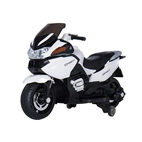 ATAA Gran Turismo 12v Biplaza - Blanco -Moto eléctrica Dos plazas para niños de hasta 9 años. Batería 12v Coche electrico niños