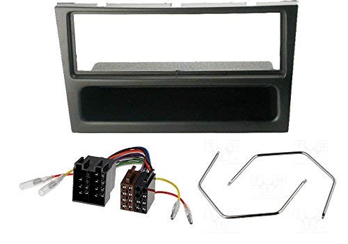 Audioproject A189 – Juego de instalación de radio de coche Opel Opel Corsa C Combo Omega B Astra G Vectra C Meriva A Agila Tigra Signum – Adaptador de radio Iso de desbloqueo, color negro