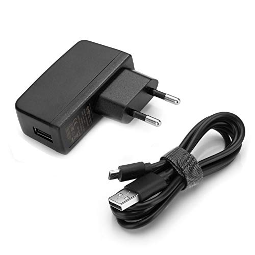 Aukru 2-en-1 Cargador de Adaptador 5V/2000mA + Micro USB Cable para Cargar Samsung, Xiaomi, HTC, Motorola, Nokia, Reproductores MP3, GPS y Otros(Negro) Aukru 2-en-1 Cargador de Adaptador 5V/2000mA + Micro USB Cable para Cargar Samsung, Xiaomi, HTC, Motorola, Nokia, Reproductores MP3, GPS y Otros(Negro)