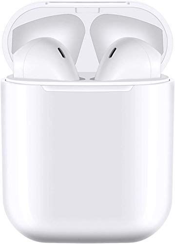 Auricular Bluetooth 5.0, Auriculares inalámbricos Bluetooth In-Ear Mini Auriculares, reducción del Ruido estéreo 3D HD -IPX7 Resistentes al Agua-Blanco for iPhone/Airpods/AirPods Pro/Apple (Blanco) Auricular Bluetooth 5.0, Auriculares inalámbricos Bluetooth In-Ear Mini Auriculares, reducción del Ruido estéreo 3D HD -IPX7 Resistentes al Agua-Blanco for iPhone/Airpods/AirPods Pro/Apple (Blanco)