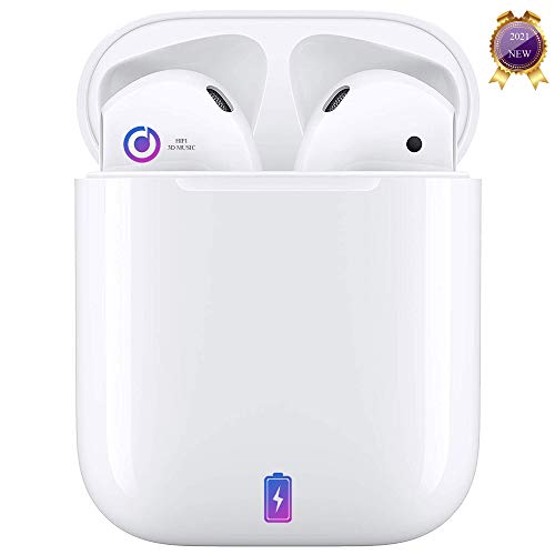 Auriculares Bluetooth 5.0 Auricular Inalámbrico Control Táctil con Graves Profundos In-Ear Auriculares Bluetooth con Caja de Carga Rápida IPX7 Impermeables,para Android/iPhone/Airpods/Samsung