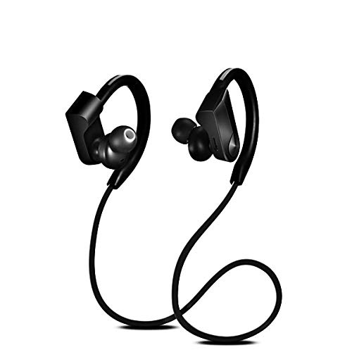 Auriculares deportivos con Bluetooth, auriculares inalámbricos, audífonos impermeables, auriculares Bluetooth, auriculares estéreo con graves con micrófono para teléfono