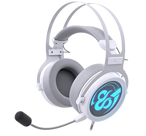 Auriculares Gaming Newskill Kimera V2 Ivory 7.1 Compatibles con PC y PS4 en Color Blanco