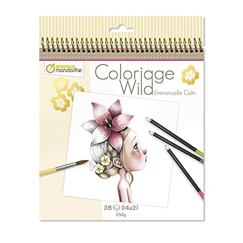 Avenue Mandarine - Cuaderno de colorear Wild by Emmanuelle Colin (Edición colector) (GY065O) Avenue Mandarine - Cuaderno de colorear Wild by Emmanuelle Colin (Edición colector) (GY065O)