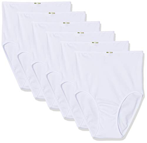 AVET 3167, Braguitas para Mujer, pack de 6, Blanco, X-Large