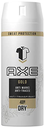 Axe Desodorante Antitranspirante Gold Duplo Ahorro - Paquetes de 2 x 150 ml (Total: 300 ml)