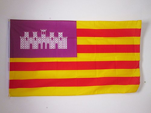 AZ FLAG Bandera de Las Islas BALEARES 150x90cm - Bandera BALEÁRICA 90 x 150 cm AZ FLAG Bandera de Las Islas BALEARES 150x90cm - Bandera BALEÁRICA 90 x 150 cm