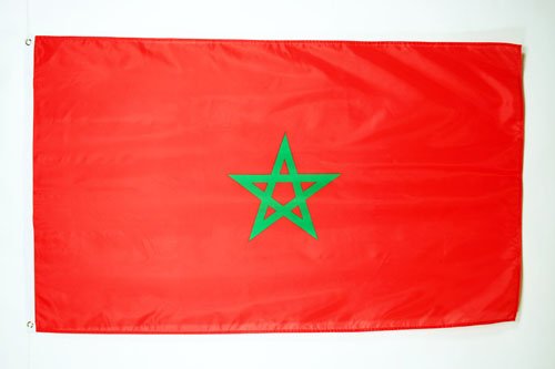 AZ FLAG Bandera de Marruecos 150x90cm - Bandera MARROQUÍ 90 x 150 cm poliéster Ligero AZ FLAG Bandera de Marruecos 150x90cm - Bandera MARROQUÍ 90 x 150 cm poliéster Ligero