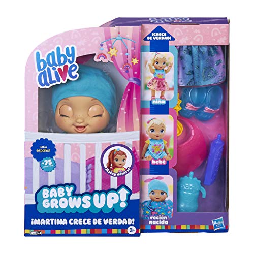 Baby Alive- Martina Crece de Verdad Que Habla Español (Hasbro E8199SC1)