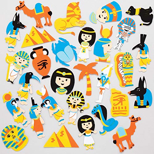 Baker Ross Pegatinas de Espuma Egipto Antiguo AT854 (paquete de 120) para proyectos de arte y manualidades para niños, surtidos Baker Ross Pegatinas de Espuma Egipto Antiguo AT854 (paquete de 120) para proyectos de arte y manualidades para niños, surtidos
