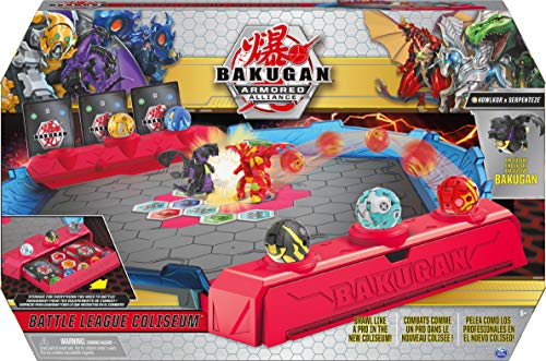 Bakugan Battle League Coliseum, Deluxe Game Board con Bakugan Exclusivo, para Edades de 6 años en adelante. Bakugan Battle League Coliseum, Deluxe Game Board con Bakugan Exclusivo, para Edades de 6 años en adelante.