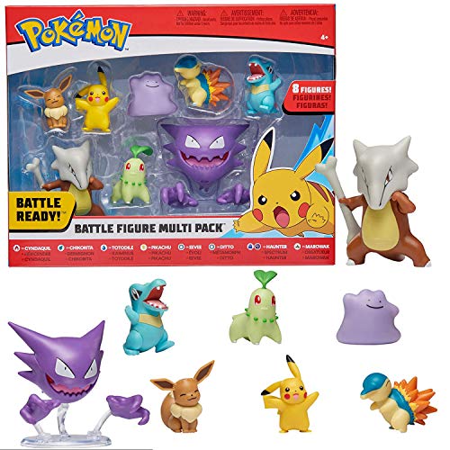 BANDAI Pokémon WT97929-Pack de 8 Figuras vagas 4, Vague 4 (WT97929) BANDAI Pokémon WT97929-Pack de 8 Figuras vagas 4, Vague 4 (WT97929)