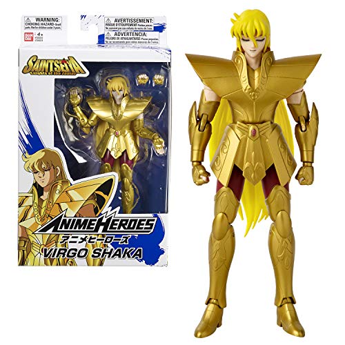 BANDAI Seiya Zodiac – Anime Heroes 17 cm – Guerrero de Gold Saints Shaka el Virgo Saint – 36924