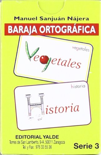 BARAJA ORTOGRAFICA SERIE 3 BARAJA ORTOGRAFICA SERIE 3