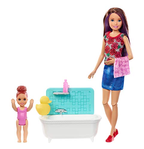 Barbie Canguro, Muñeca con bebé y accesorios de baño (Mattel FXH05) Barbie Canguro, Muñeca con bebé y accesorios de baño (Mattel FXH05)