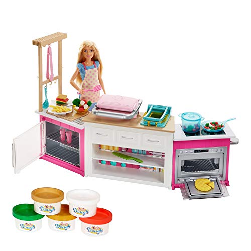 Barbie-FRH73 Barbie Quiero Ser Superchef, Muñeca Rubia con Cocina y Accesorios, multicolor Mattel GWY53 , color/modelo surtido Barbie-FRH73 Barbie Quiero Ser Superchef, Muñeca Rubia con Cocina y Accesorios, multicolor Mattel GWY53 , color/modelo surtido
