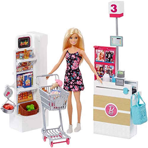 Barbie Muñeca vamos al supermercado, accesorios muñeca, regalo para niñas y niños 3-9 años (Mattel FRP01) , color/modelo surtido Barbie Muñeca vamos al supermercado, accesorios muñeca, regalo para niñas y niños 3-9 años (Mattel FRP01) , color/modelo surtido