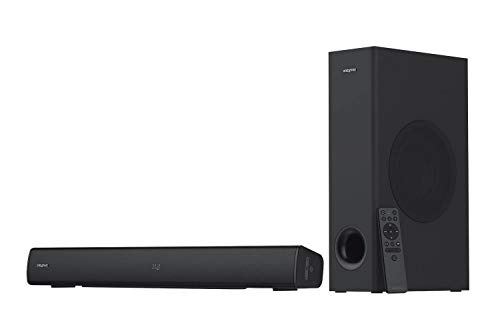 Barra de Sonido con subwoofer Creative Stage V2 2.1, Clear Dialog y Surround de Sound Blaster, Bluetooth 5.0, TV ARC, óptica, y Audio USB, Montaje en Pared, Graves y Agudos Ajustables, para TV Barra de Sonido con subwoofer Creative Stage V2 2.1, Clear Dialog y Surround de Sound Blaster, Bluetooth 5.0, TV ARC, óptica, y Audio USB, Montaje en Pared, Graves y Agudos Ajustables, para TV
