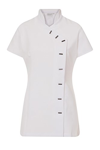 Bata de trabajo para peluquero, empleado de SPA, o masajista, uniforme de trabajo, de Proluxe Essentials UK 12/EU 40, Blanco Bata de trabajo para peluquero, empleado de SPA, o masajista, uniforme de trabajo, de Proluxe Essentials UK 12/EU 40, Blanco