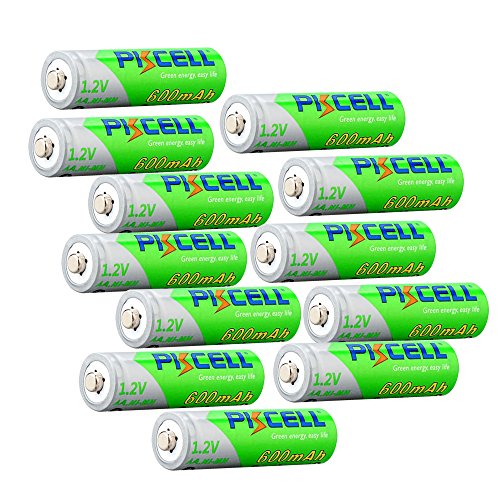 Batería recargable Nimh AA 600 mAh 1.2 V lista para usar 12 piezas Batería recargable Nimh AA 600 mAh 1.2 V lista para usar 12 piezas