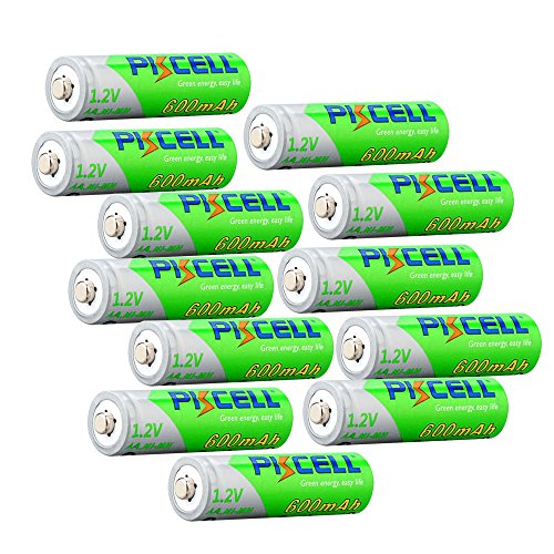 Batería recargable Nimh AA 600 mAh 1.2 V lista para usar 12 piezas