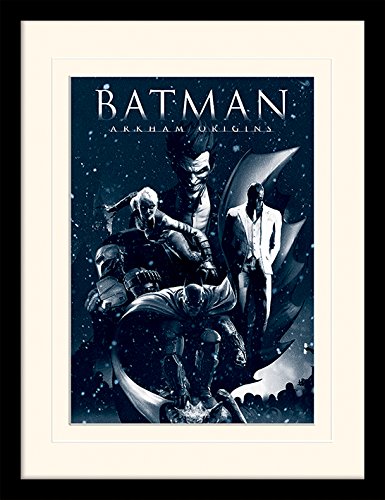 Batman Arkham Origins 30 x 40 cm Montaje montado y impresión enmarcada