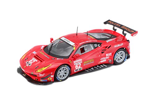 Bburago Ferrari 488 GTE '17: Maqueta de Coche a Escala 1:43, Serie Ferrari Racing, Caja de Regalo, 12 cm, Rojo #62 (18-36301) Bburago Ferrari 488 GTE '17: Maqueta de Coche a Escala 1:43, Serie Ferrari Racing, Caja de Regalo, 12 cm, Rojo #62 (18-36301)