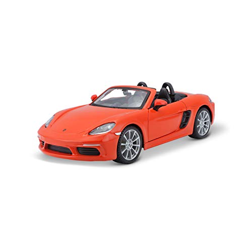 Bburago-Porsche 718 en Color Naranja en Escala 1:24 (18-21087OR)