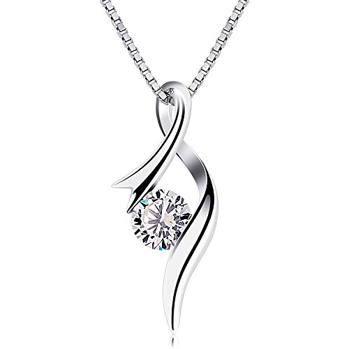 B.Catcher Mujer Collar 925 Plata de Ley ''Eres el amor de mi vida'' con Para Regalo San Valentín Originales Cadena 45cm Longitud B.Catcher Mujer Collar 925 Plata de Ley ''Eres el amor de mi vida'' con Para Regalo San Valentín Originales Cadena 45cm Longitud