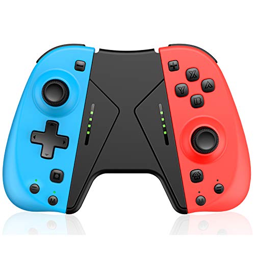 BEBONCOOL Mando para Nintendo Switch, Mando con soporte de agarre para Joy ConSwitch, Mando inalámbrico para el mando de Nintendo Switch con sensor de movimiento turbo de doble vibración