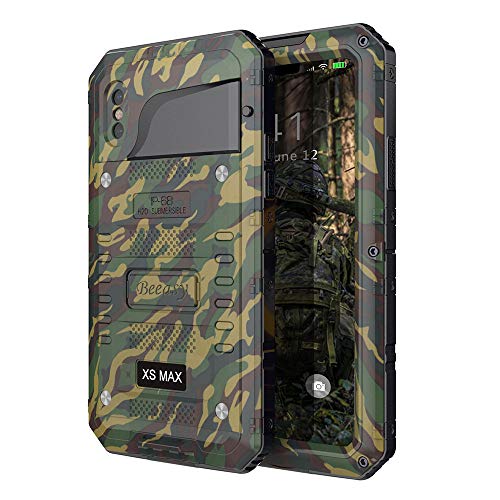 Beeasy Funda para iPhone XS MAX,Antigolpes Impermeable Rígida Robusta Antigravedad Carcasa Resistente Impacto Militar Duradera Blindada Fuerte Seguridad con Protector Pantalla al Aire Libre,Camuflaje Beeasy Funda para iPhone XS MAX,Antigolpes Impermeable Rígida Robusta Antigravedad Carcasa Resistente Impacto Militar Duradera Blindada Fuerte Seguridad con Protector Pantalla al Aire Libre,Camuflaje
