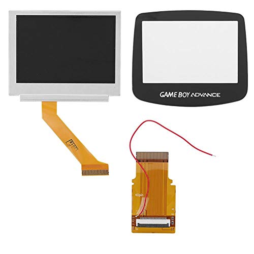 Belika Kit de retroiluminación: Kit de retroiluminación LCD Kit de reparación de Pantalla retroiluminada para Game B-oy Advance G-BA SP