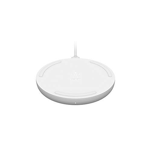 Belkin - BoostCharge Base de Carga inalámbrica de 10 W, Cargador inalámbrico rápido con certificación Qi para iPhone y teléfonos de Samsung, Google y Otros, Blanco Belkin - BoostCharge Base de Carga inalámbrica de 10 W, Cargador inalámbrico rápido con certificación Qi para iPhone y teléfonos de Samsung, Google y Otros, Blanco
