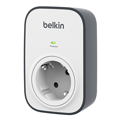 Belkin SurgeCube - Regleta de protección contra sobretensiones con 1 enchufe, montable en la pared, protección hasta 306 julios, blanco Belkin SurgeCube - Regleta de protección contra sobretensiones con 1 enchufe, montable en la pared, protección hasta 306 julios, blanco