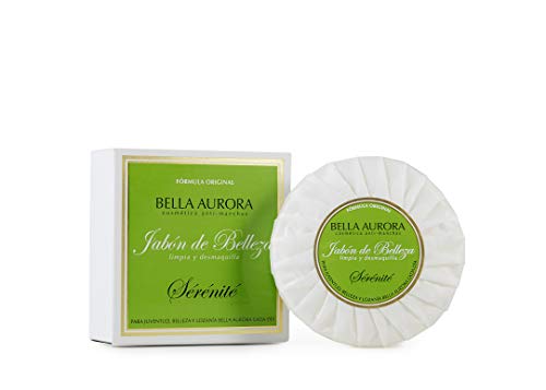 BELLA AURORA Serenité Jabón Desmaquillador Facial de Belleza Limpia a Fondo los Poros de la Cara, 100 gr BELLA AURORA Serenité Jabón Desmaquillador Facial de Belleza Limpia a Fondo los Poros de la Cara, 100 gr