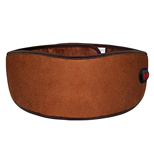 Belleashy Cinturón de útero cálido Cinturón de Calor Calefacción Masaje de la Cintura Lumbar Wrap con vibración Adapta a Hombres y Las Mujeres para Mujeres (Color : Brown, Size : Free Size)