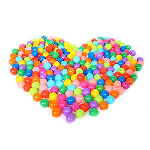 BELUPAID Lot de 100 balles colorées en Plastique Souple pour bébé ou Tout-Petit 4 cm