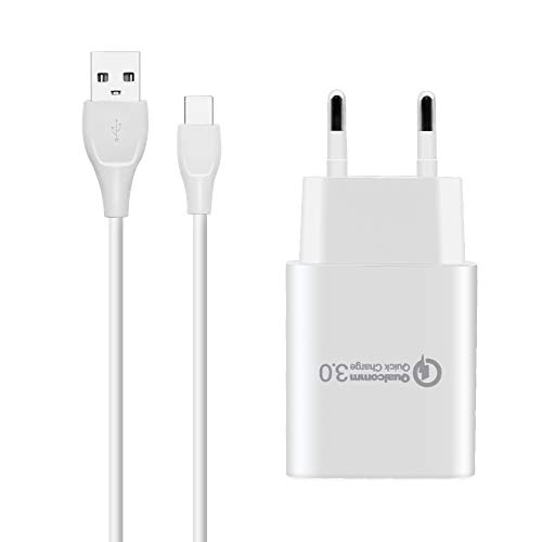 BERLS Cargador de Carga rápida Tipo C para Xiaomi Pocophone F1, Mi A2, Mi 5/8/9 Pro Mix 3 A1 Note 2 Note 3, Samsung S10 S9 S8 Plus Note 8 9 A8 A9 A3 A5 A7(2017), Huawei P20, Moto G6…… BERLS Cargador de Carga rápida Tipo C para Xiaomi Pocophone F1, Mi A2, Mi 5/8/9 Pro Mix 3 A1 Note 2 Note 3, Samsung S10 S9 S8 Plus Note 8 9 A8 A9 A3 A5 A7(2017), Huawei P20, Moto G6……