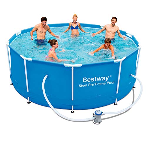Bestway Steel Pro 56334 Piscina con depuradora 1.249 l/h, 305 x 100 cm Bestway Steel Pro 56334 Piscina con depuradora 1.249 l/h, 305 x 100 cm