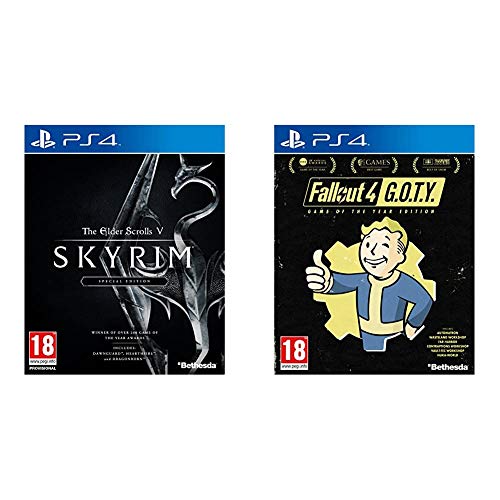 Bethesda Elder Scrolls V: Skyrim Special Edition PlayStation 4 [Importacion inglesa] + Fallout 4 GOTY PlayStation 4 [Importacion inglesa]