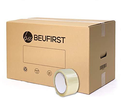 Beufirst Pack de 20 Cajas de Cartón con Asas 440x300x300mm, y Cinta Adhesiva, Cajas para Mudanza, Envíos, Almacenaje y Transporte Beufirst Pack de 20 Cajas de Cartón con Asas 440x300x300mm, y Cinta Adhesiva, Cajas para Mudanza, Envíos, Almacenaje y Transporte