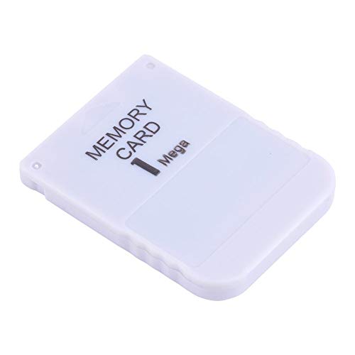 Bewinner Tarjeta de Memoria de 1Mb para Sony PS, Tarjeta de Memoria Ps1 Compatible con Cualquier Juego de Playstation, Blanco Bewinner Tarjeta de Memoria de 1Mb para Sony PS, Tarjeta de Memoria Ps1 Compatible con Cualquier Juego de Playstation, Blanco