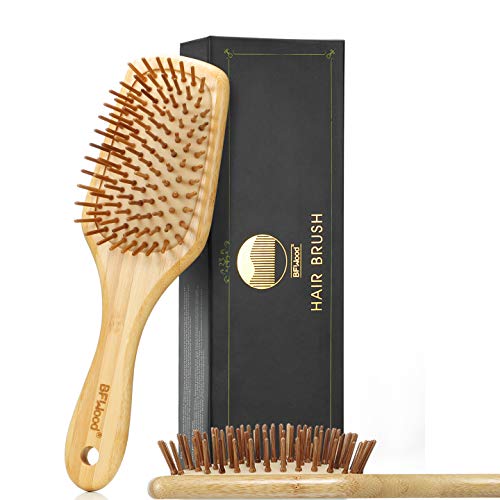 BFWood Cepillo de Pelo bambú Masaje - Mango Grande BFWood Cepillo de Pelo bambú Masaje - Mango Grande