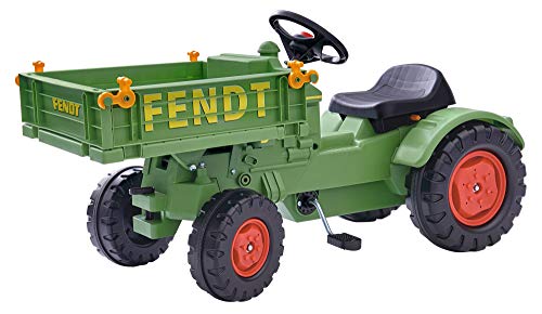 Big Fendt - Tractor Infantil con Cadena de precisión, Asiento Ajustable en 3 Posiciones, hasta 50 kg, Licencia de Fendt, para niños a Partir de 3 años